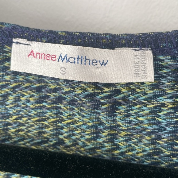 Anne Matthew Nursing Dress Spacedye Yarn Knit Stretch Jersey size S - Picture 4 of 9